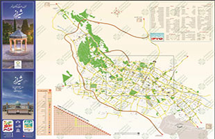 نقشه و راهنمای گردشگری شهر شیراز